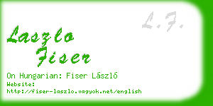 laszlo fiser business card
